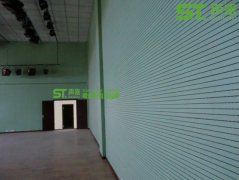 太原体育馆槽木吸音板案例