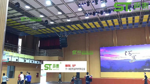 太原体育馆槽木吸音板案例(图3)