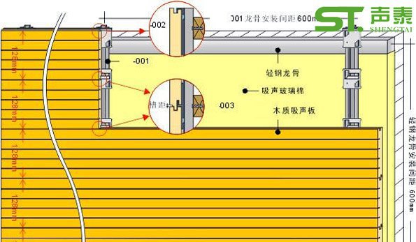 防潮槽木吸音板(图3) 防潮槽木吸音板(图3)