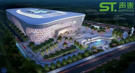 江西吉安国际会展中心陶铝吸音板工程案例(图1)