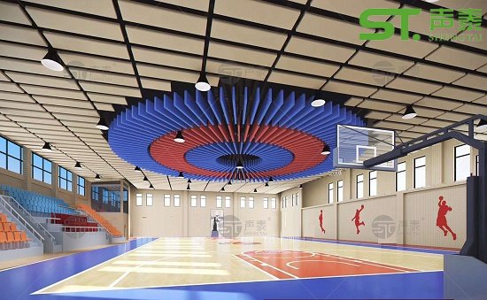 体育馆垂直悬吊空间吸声体的厚度(图3) 体育馆垂直悬吊空间吸声体的厚度(图3)